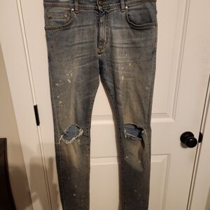 Trendy Men's Ripped Skinny Jeans